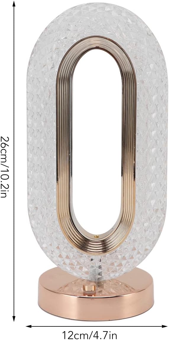 Lampă LED Cristal, Lumina Ambientală 3 Culori