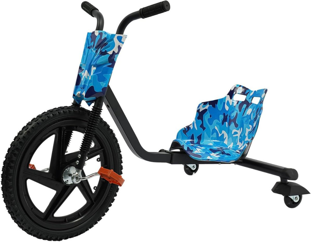 Tricicletă pentru Drift Copii, Drift Trike cu Pedale Antiderapante, Scaun Stabil, Roată Față 40 cm, Capacitate 100 kg