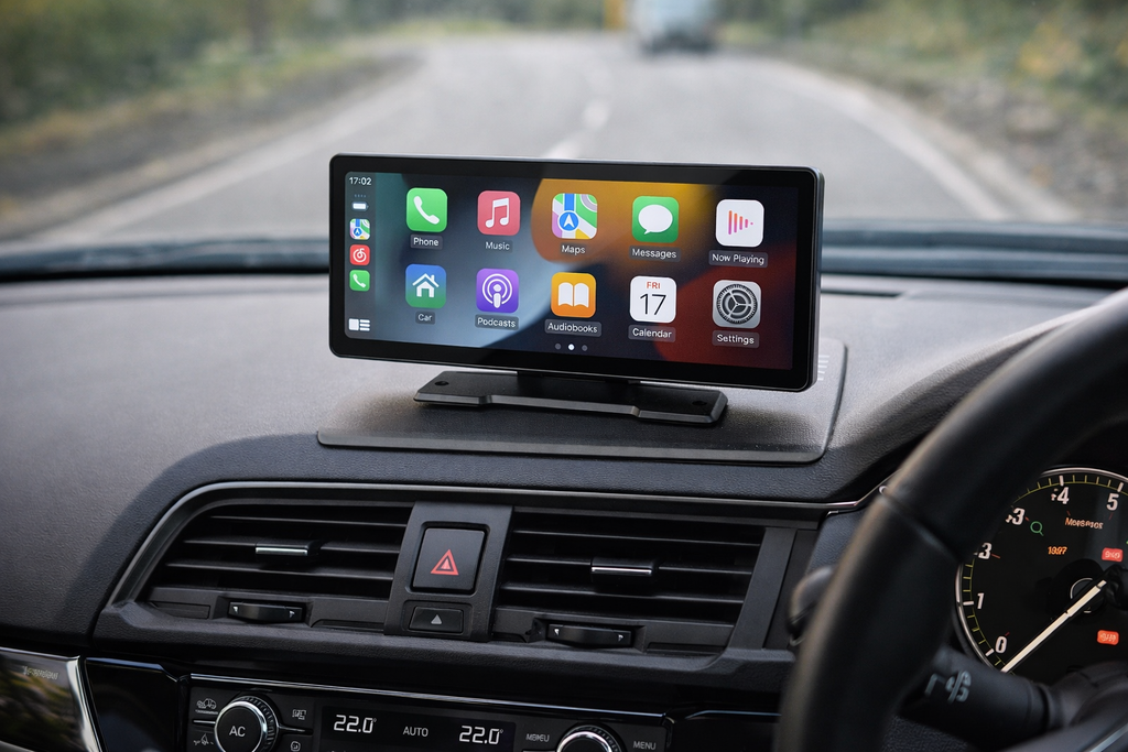 Navigație Auto  11 Inch CarPlay & Android Wireless – Touchscreen HD, MirrorLink, Plug & Play