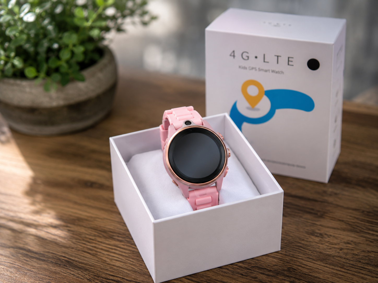 Smartwatch Copii cu GPS Tracker, Buton SOS, Rezistent la Apă, Cartelă SIM, Apel Video 4G