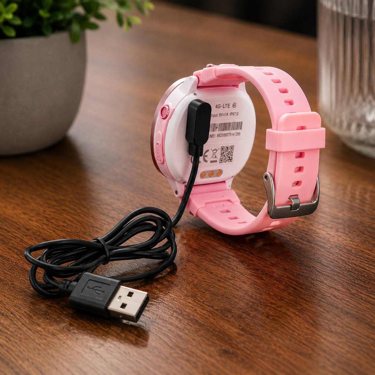 Smartwatch Copii cu GPS Tracker, Buton SOS, Rezistent la Apă, Cartelă SIM, Apel Video 4G