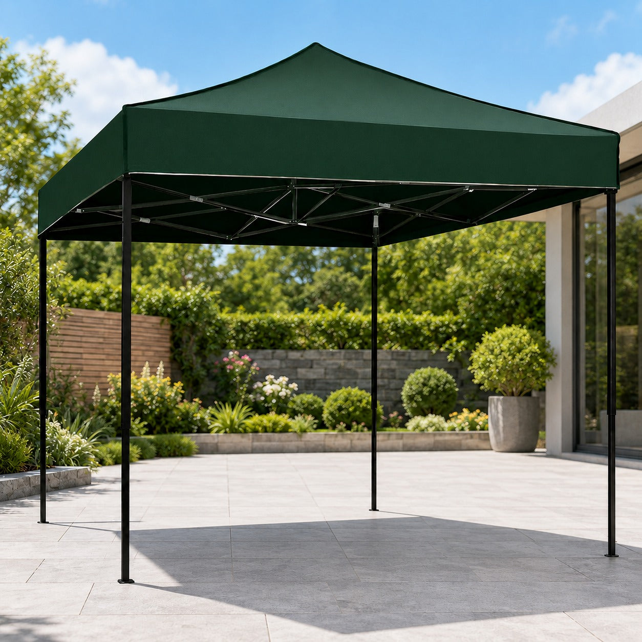 Cort Pavilion 3×3×3 m Anti-UV + Saltea Gonflabila CADOU – Montare Rapidă, Cadru Metal
