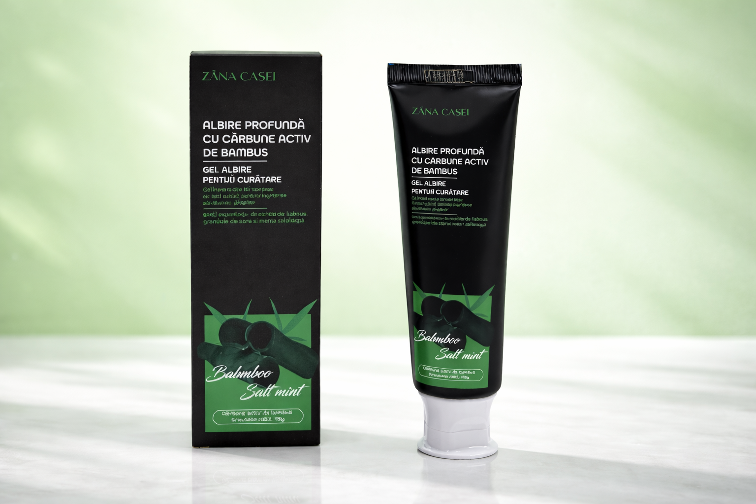 Pasta de dinti cu efect rapid de albire al dintilor cu gust de menta Zâna Casei