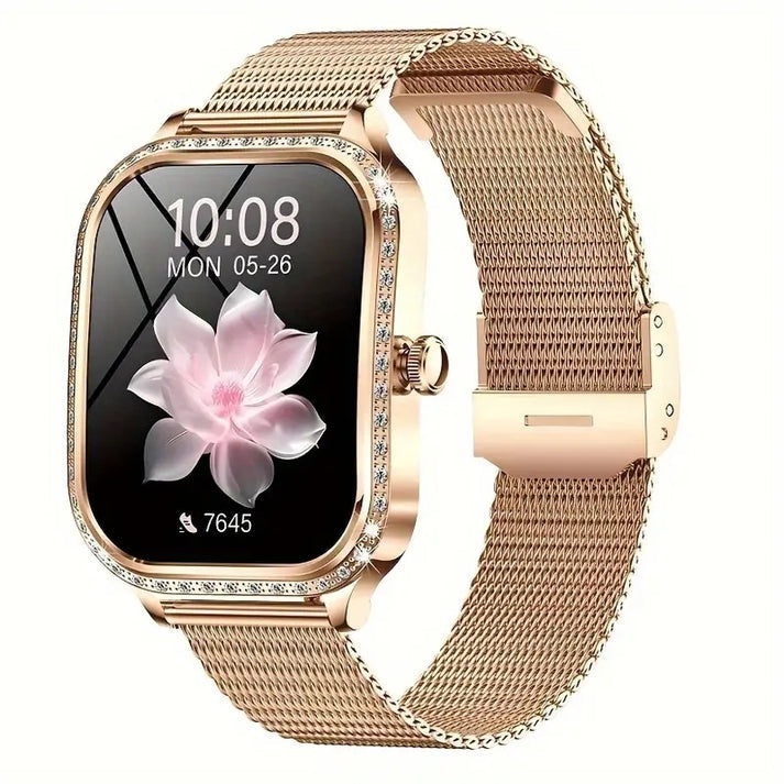 Smartwatch pentru Dama – Ecran FULL HD 1.75”, Monitorizare Sănătate, 130 Sporturi & Notificări