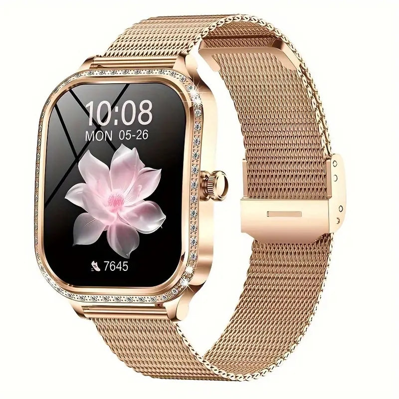 Smartwatch pentru Dama Ecran FULL HD 1.75”, Dual-Core, Încărcare Magnetica MelekMag